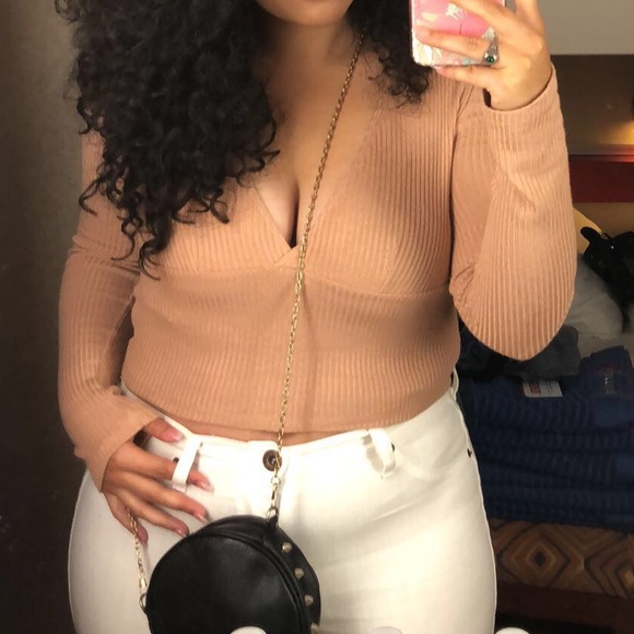 Tan open front long sleeve - Picture 4 of 4